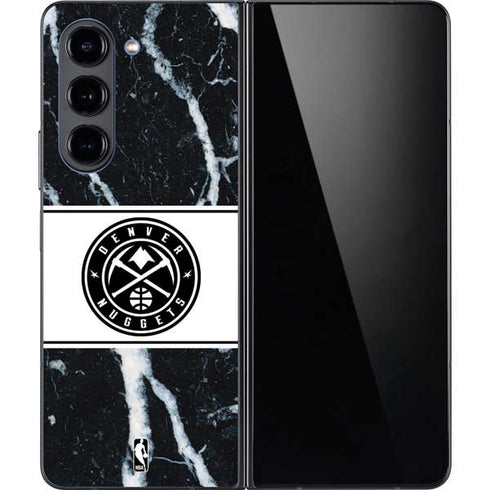 NBA Denver Nuggets Marble Galaxy Z Fold5 5G Skin